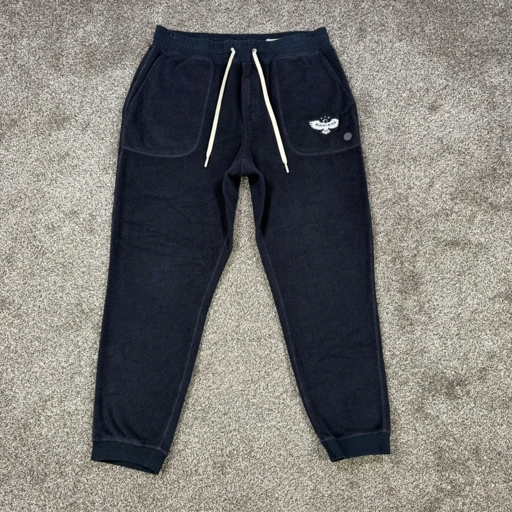 Outerknown Hightide Sunnyside Sweatpants Mens Large Navy Blue Terry Cloth Jogger